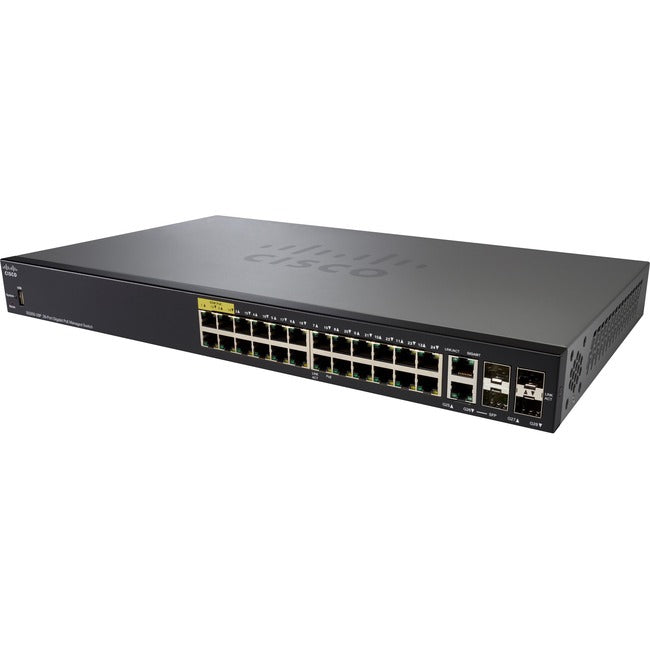 Cisco SG350-28P 28-Port Gigabit PoE Managed Switch SG350-28P-K9-NA-RF
