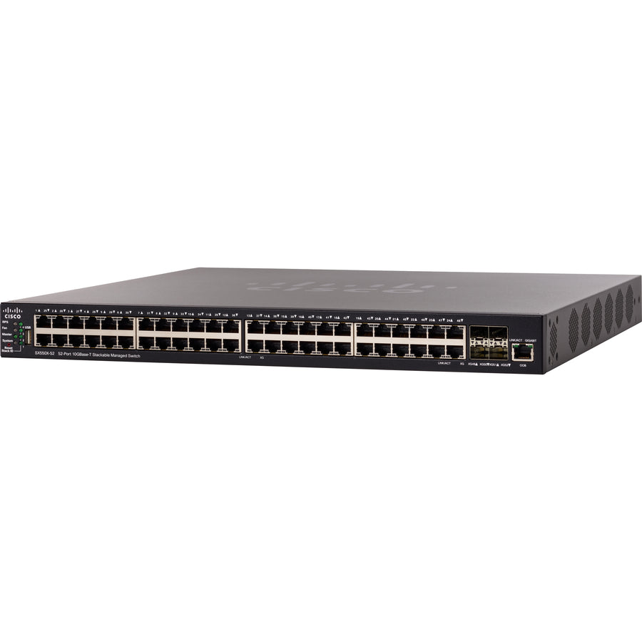 Cisco SX550X-52 52-Port 10GBase-T Stackable Managed Switch SX550X-52-K9-NA