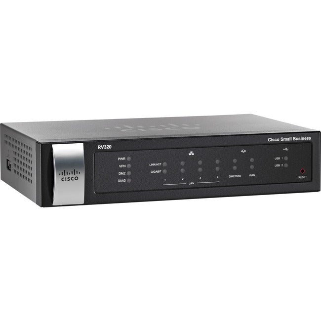 Cisco Small Business RV320 VPN Router - Dual Gigabit WAN Firewall Protection | TecISoft RV320-WB-K9-NA