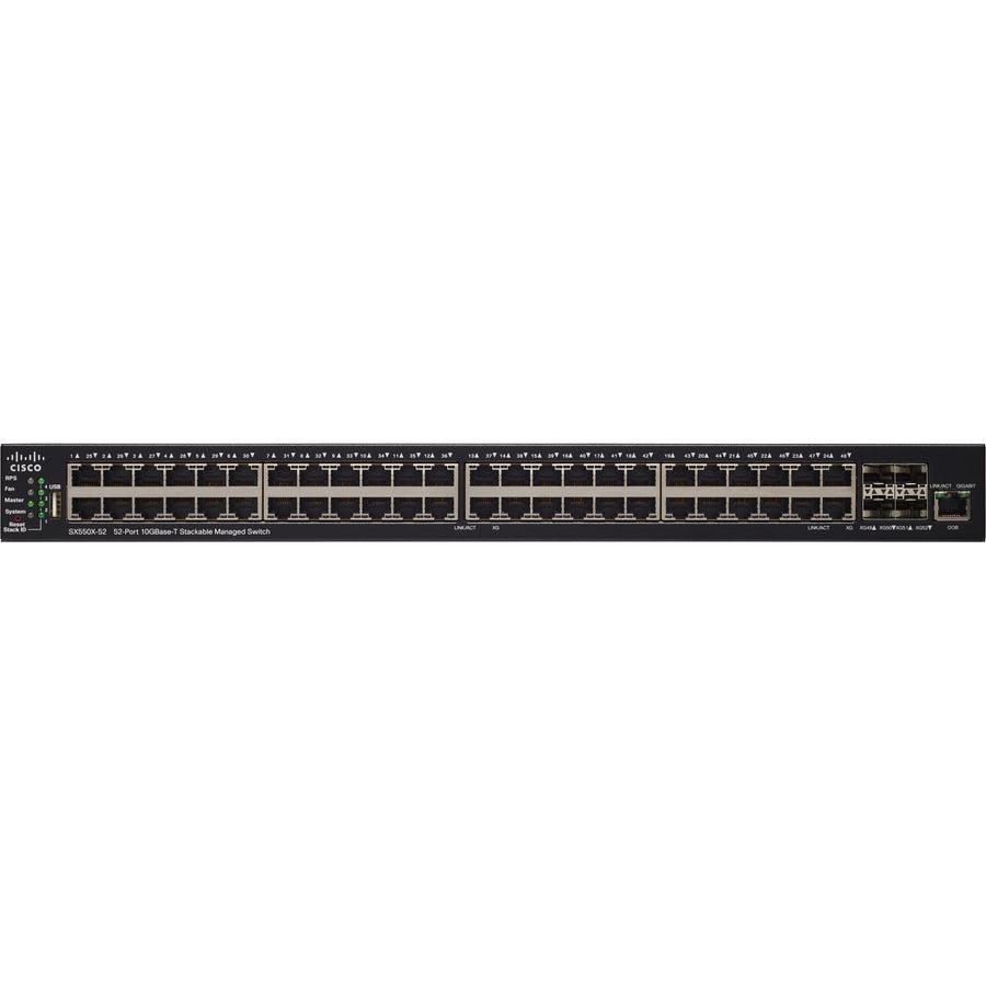 Cisco Sx550X-52-K9-Eu Network Switch Managed L3 Gigabit Ethernet (10/100/1000) Black