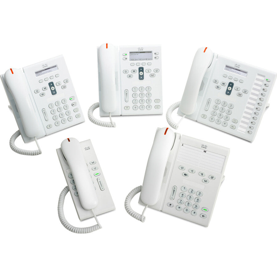 Cisco Unified 6941 IP Phone - Refurbished - Wall Mountable - Arctic White CP-6941-WL-K9-RF