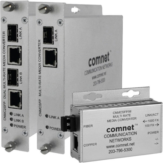 ComNet ComFit Dual 10/100/1000Mbps Ethernet Media Converter with IEEE