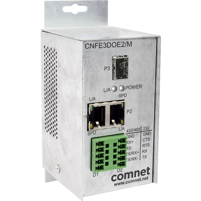 ComNet RS232/422/485 Data Over Ethernet Terminal Server CNFE3DOE2/M