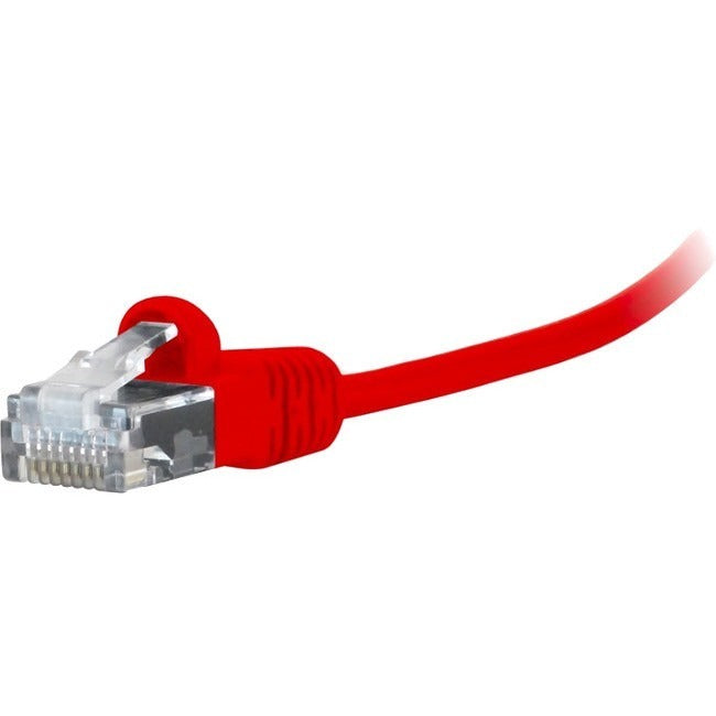 Comprehensive MicroFlex&trade; Pro AV/IT Integrator Series&trade; CAT6 Snagless Patch Cable Red 7ft MCAT6-7PRORED