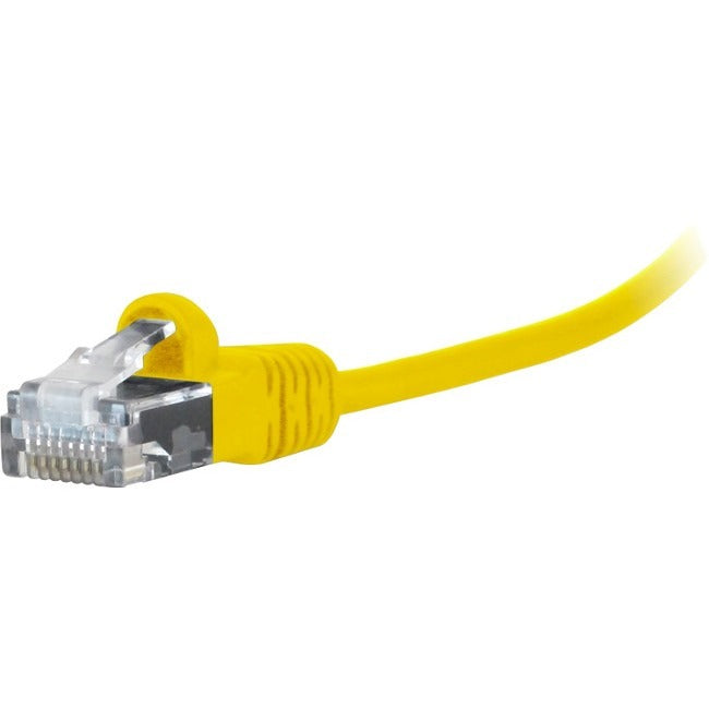 Comprehensive MicroFlex&trade; Pro AV/IT Integrator Series&trade; CAT6 Snagless Patch Cable Yellow 1ft MCAT6-1PROYLW