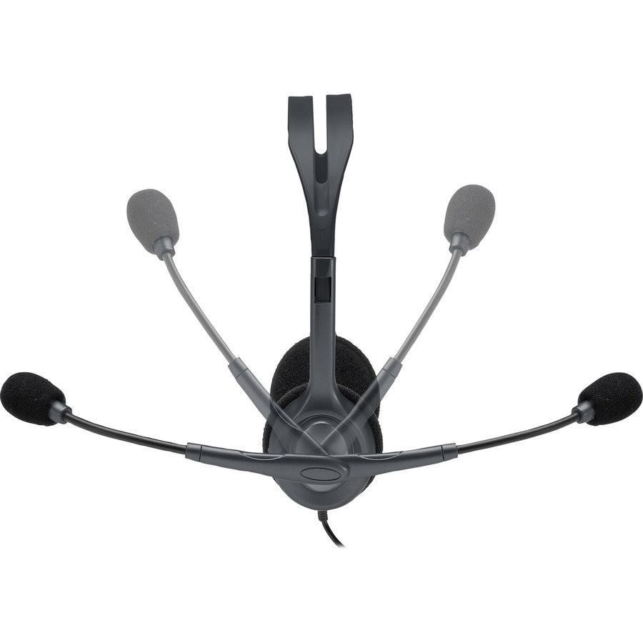 Computer Headset with Microphone - Logitech H111 Stereo Business Headset | Tecisoft 981-000612