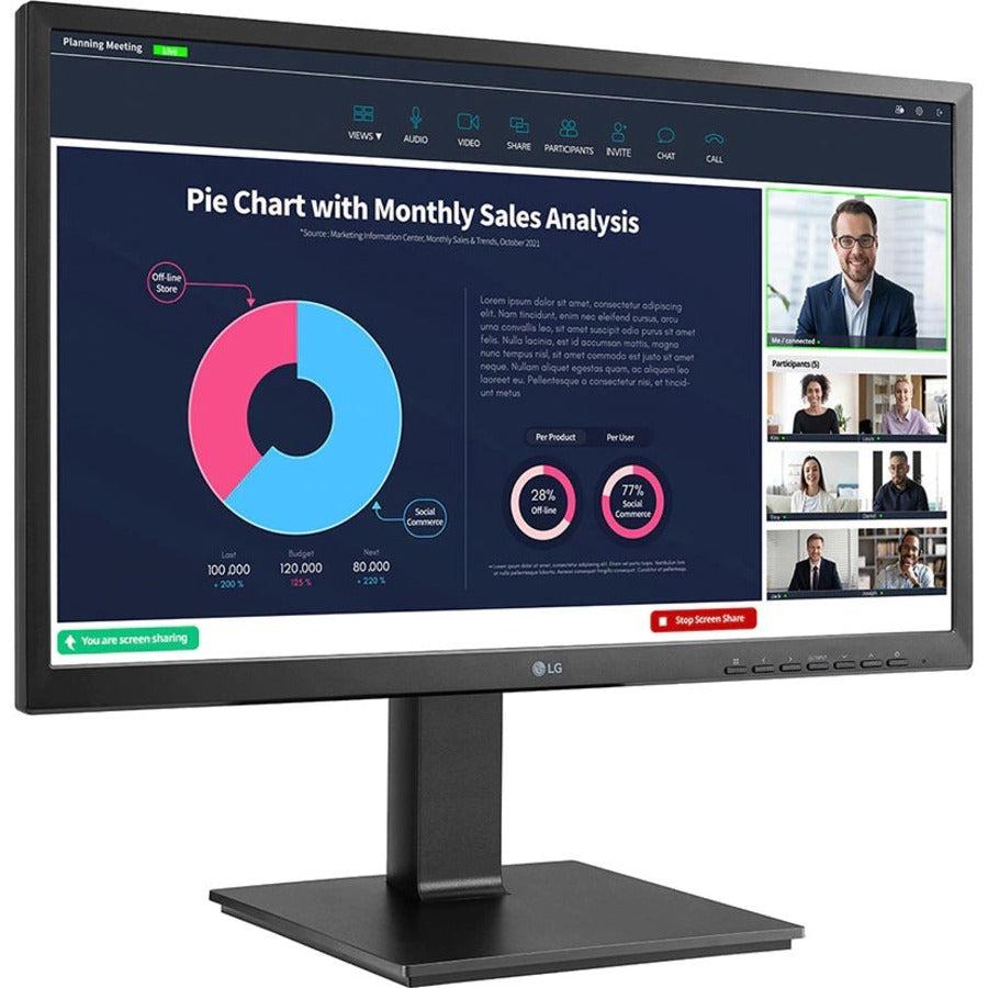 Computer Monitor with Speakers and Camera - LG 23.8" IPS FHD Business Display | TecISoft 24BP750C-B