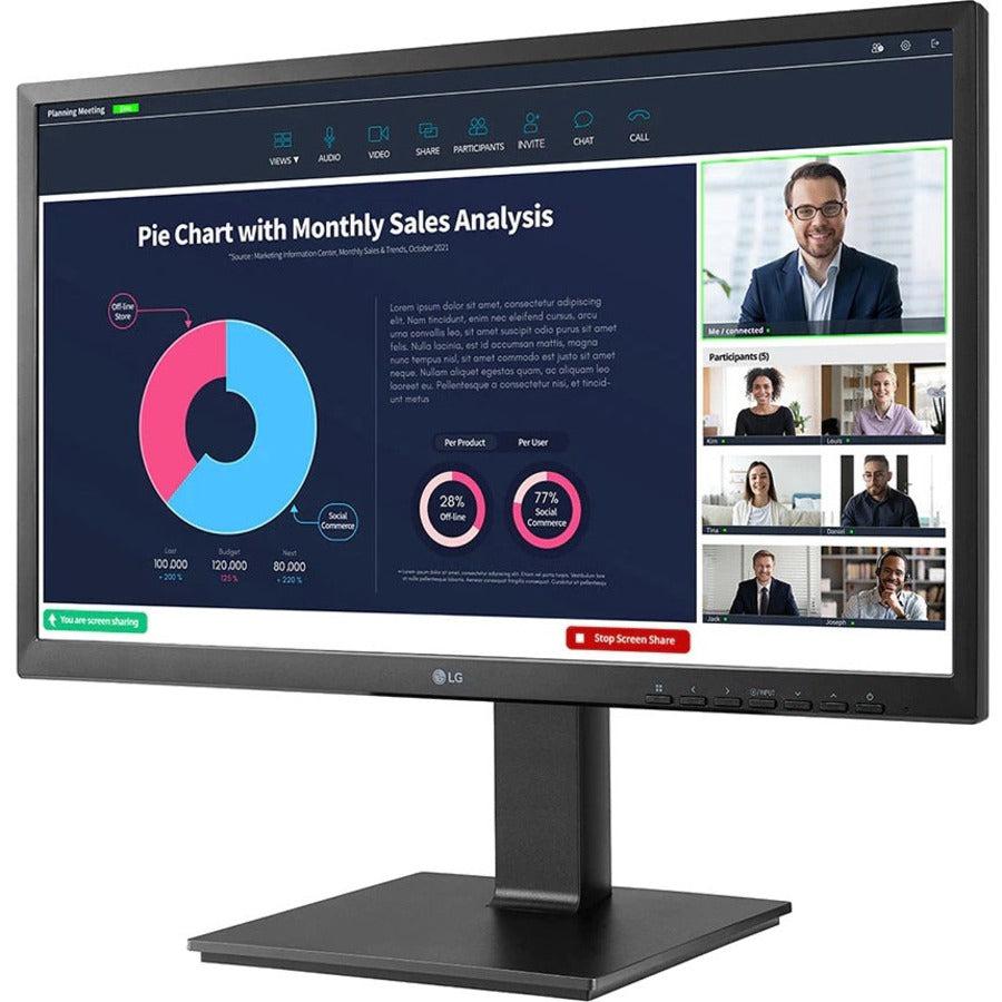 Computer Monitor with Speakers and Camera - LG 23.8" IPS FHD Business Display | TecISoft 24BP750C-B