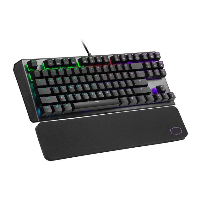 Cooler Master Ck-530-Gktl1-Us Usb Wired Gaming Keyboard W/ Blue Switch (Gunmetal Black)