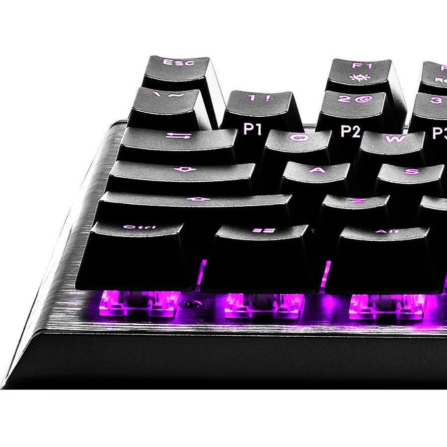 Cooler Master Ck-530-Gktl1-Us Usb Wired Gaming Keyboard W/ Blue Switch (Gunmetal Black)