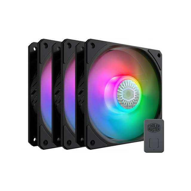 Cooler Master Mfx-B2Dn-183Pa-R1 Sickleflow 120 V2 Addressable Rgb 3 In 1 Square Frame Fan,