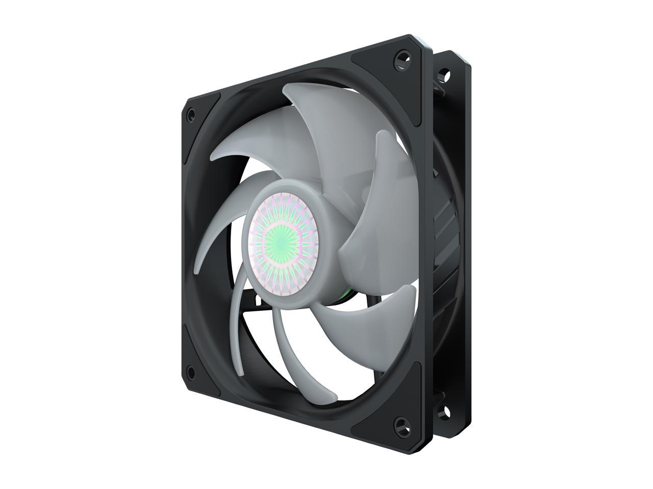 Cooler Master Mfx-B2Dn-18Npc-R1 Sickleflow 120 V2 Rgb Square Frame Fan With Customizable Leds, Air