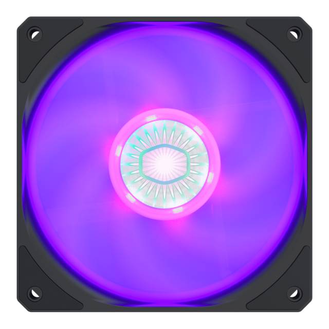 Cooler Master Mfx-B2Dn-18Npc-R1 Sickleflow 120 V2 Rgb Square Frame Fan With Customizable Leds, Air