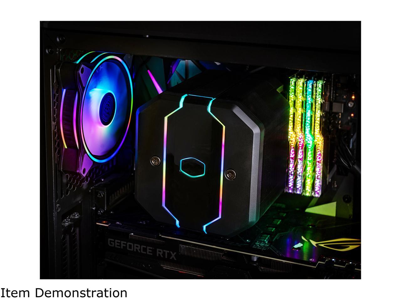 Cooler Master Masterfan Mf120 Halo Addressable Rgb 120Mm Fan With Duo-Ring Argb Led Lighting