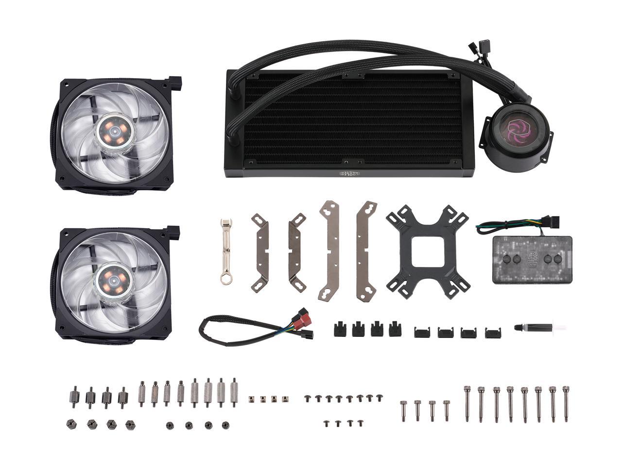 Cooler Master Masterliquid Ml240P Mirage Argb Close-Loop Aio Cpu Liquid Cooler, 240 Radiator,