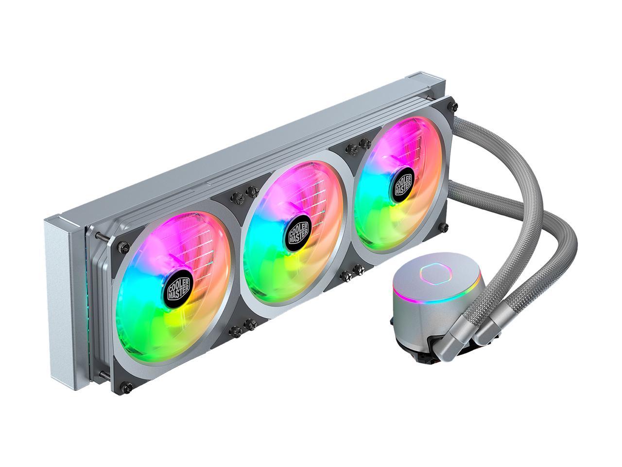 Cooler Master Masterliquid Ml360P Silver Edition Argb Close-Loop Aio Cpu Liquid Cooler, 360