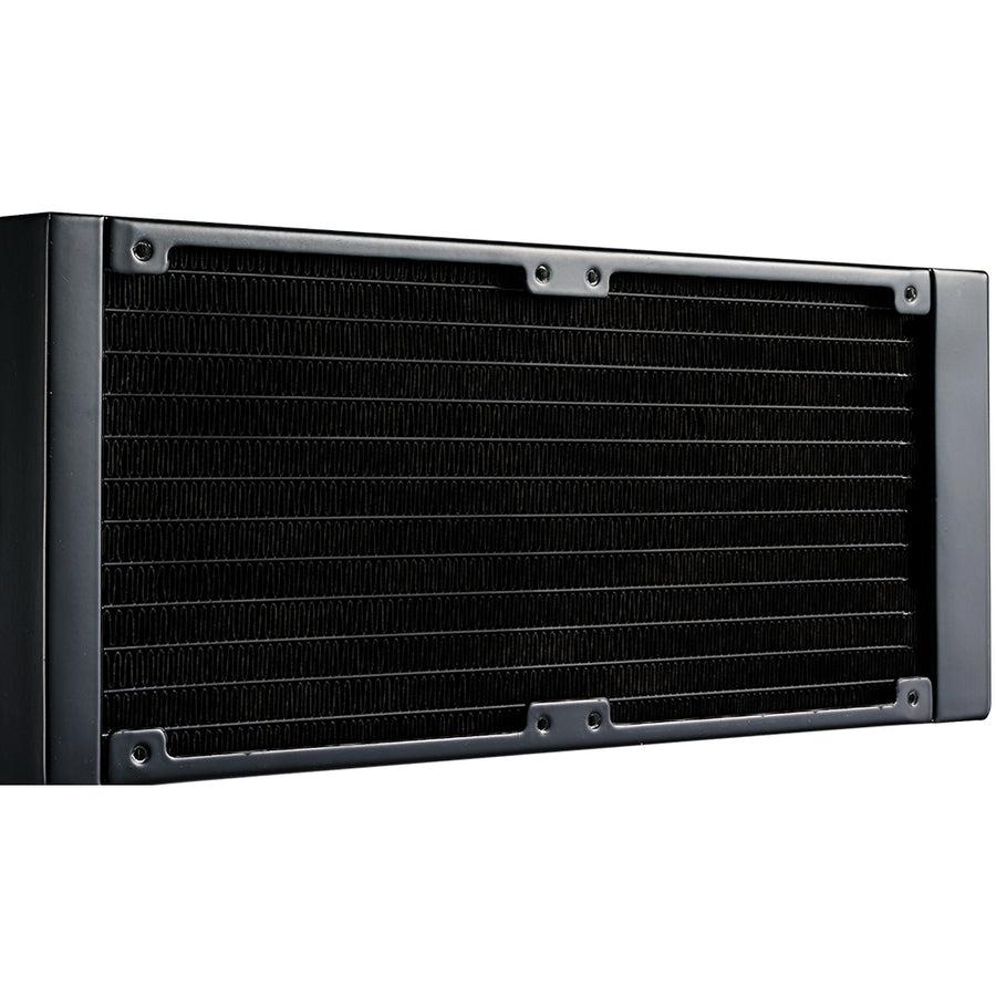 Cooler Master Masterliquid Lite 240 Aio Cpu Liquid Cooler, White Led Pump, Fep Tubing, Dual 120Mm Air Balance Mf, Dual Dissipation Technology