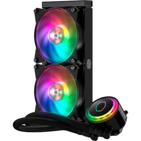 Cooler Master Masterliquid Ml240R Argb Close-Loop Aio Cpu Liquid Cooler, 240 Radiator, Dual