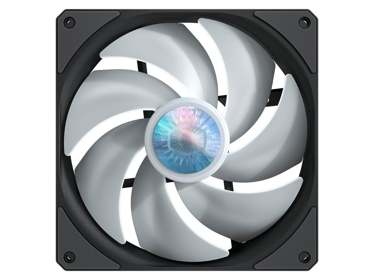 Cooler Master Sickleflow 140 V2 Addressable Rgb Square Frame Fan, Individually Customizable Leds,