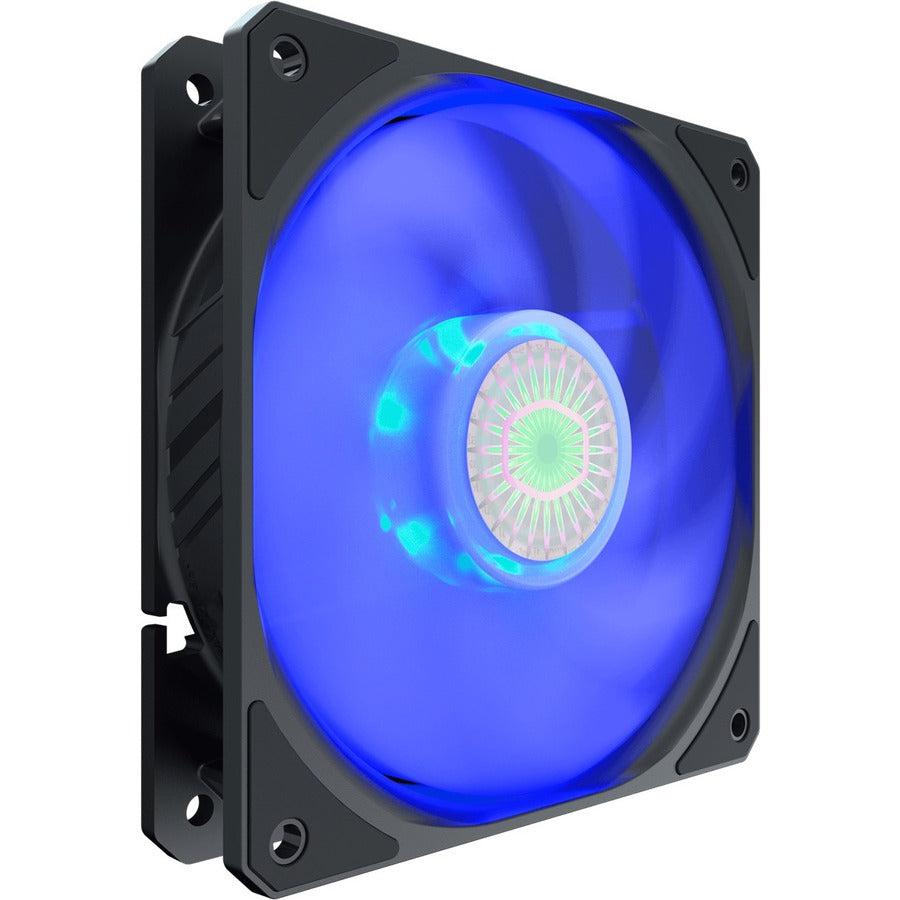 Cooler Master Sickleflow 120 V2 Blue Led Square Frame Fan With Air Balance Curve Blade Design,