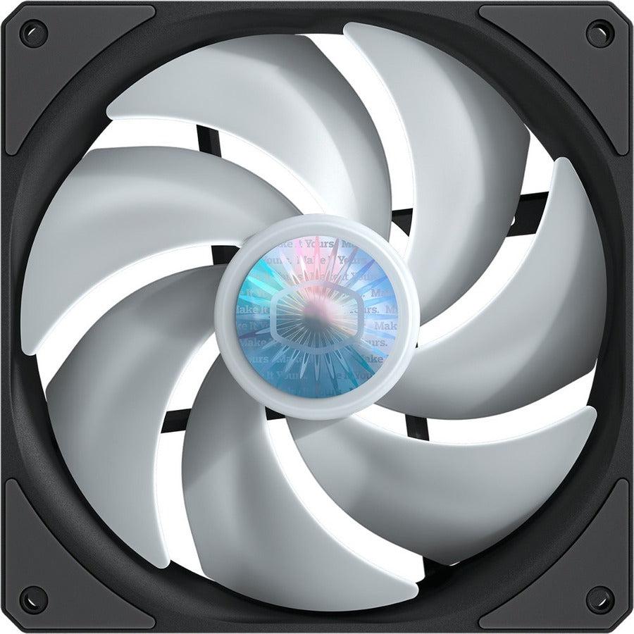 Cooler Master Sickleflow 140 V2 Addressable Rgb Square Frame Fan, Individually Customizable Leds,