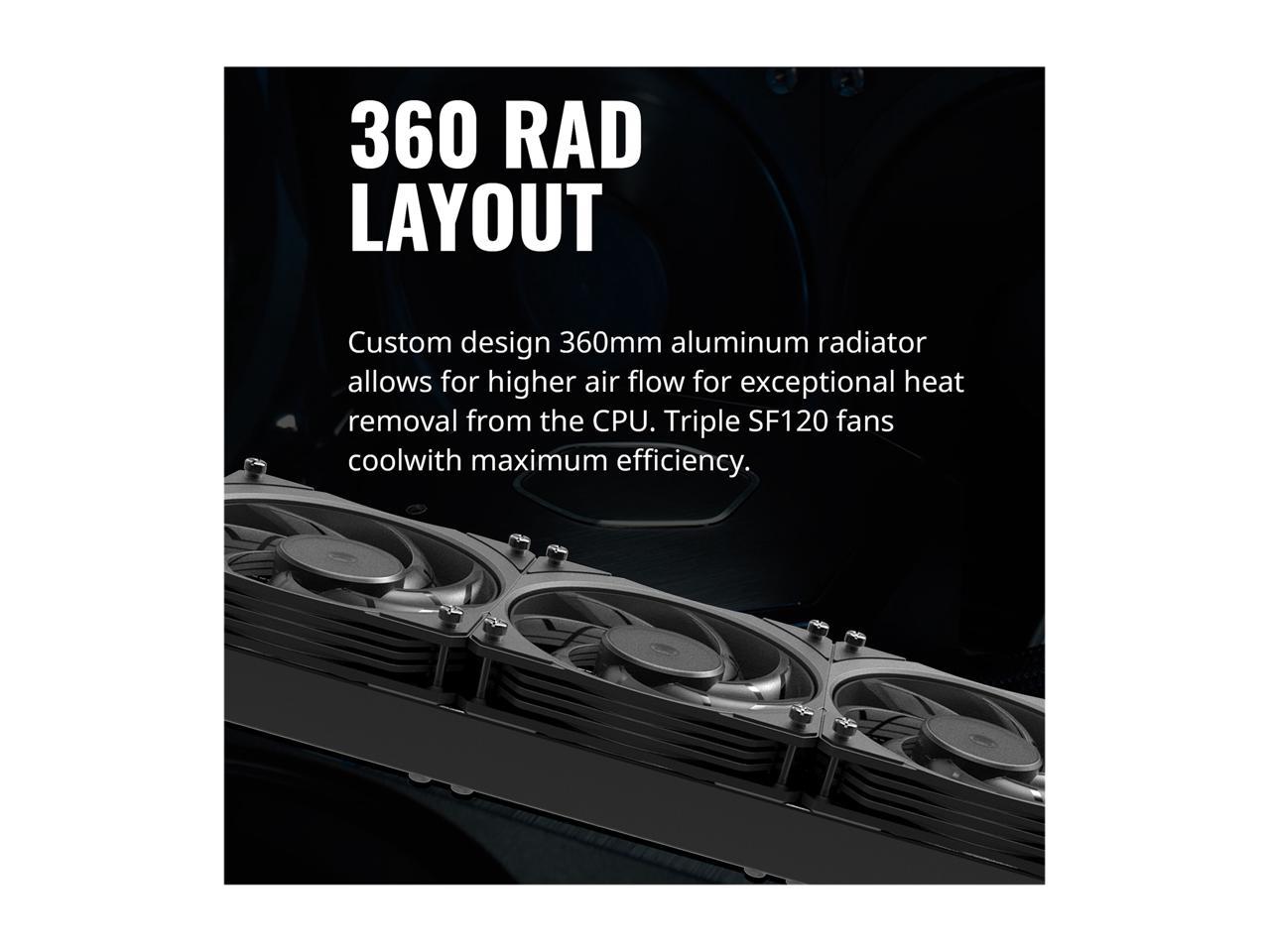 Coolermaster Masterliquid Ml360 Sub-Zero, Thermoelectric Cooling (Tec) Aio Cpu Liquid Cooler Powered