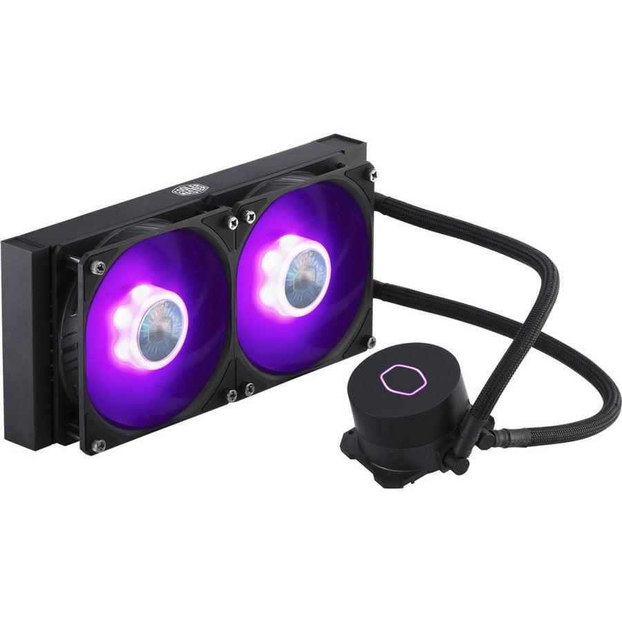 Coolermaster Masterliquid Ml240L Rgb V2, Close-Loop Aio Cpu Liquid Cooler, 240 Radiator, Dual