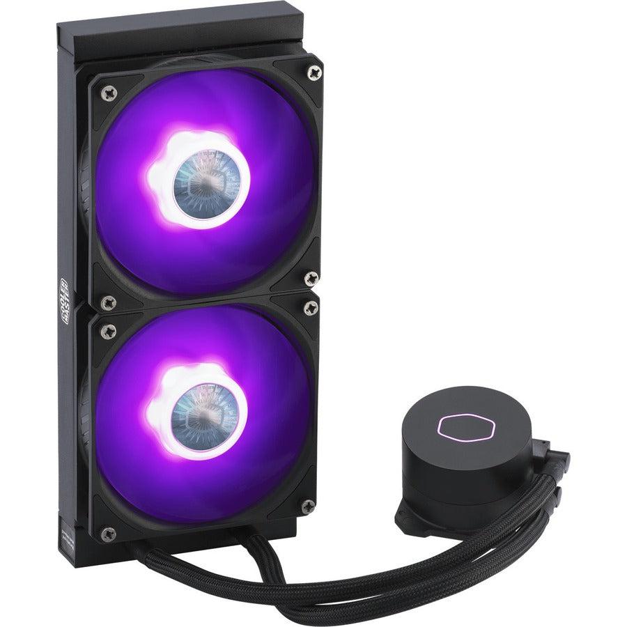 Coolermaster Masterliquid Ml240L Rgb V2, Close-Loop Aio Cpu Liquid Cooler, 240 Radiator, Dual