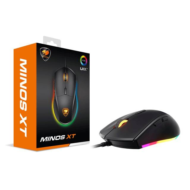 Cougar Minos Xt Rgb Gaming Mouse W/ 4000 Dpi (Black)