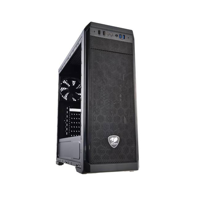 Cougar Mx330-G Mx330 Mid Tower Case With Full Tempered Glass Window And Usb 3.0