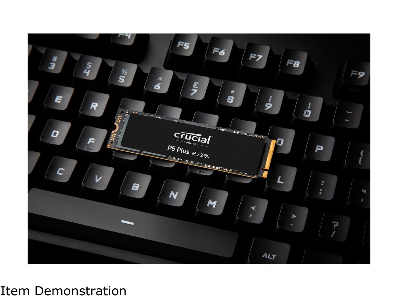 Crucial P5 Plus CT500P5PSSD8 500 GB Solid State Drive - M.2 2280 Internal - PCI Express NVMe (PCI Express NVMe 4.0 x4)