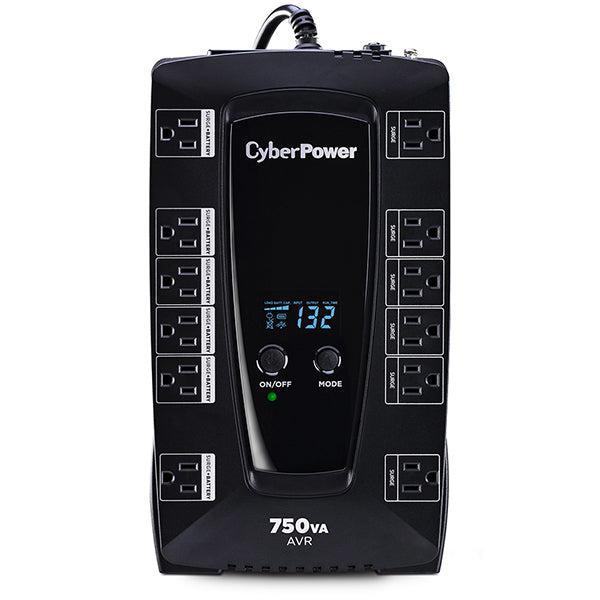 Cyberpower Avrg750Lcd Uninterruptible Power Supply (Ups) Line-Interactive 0.75 Kva 450 W 12 Ac Outlet(S)
