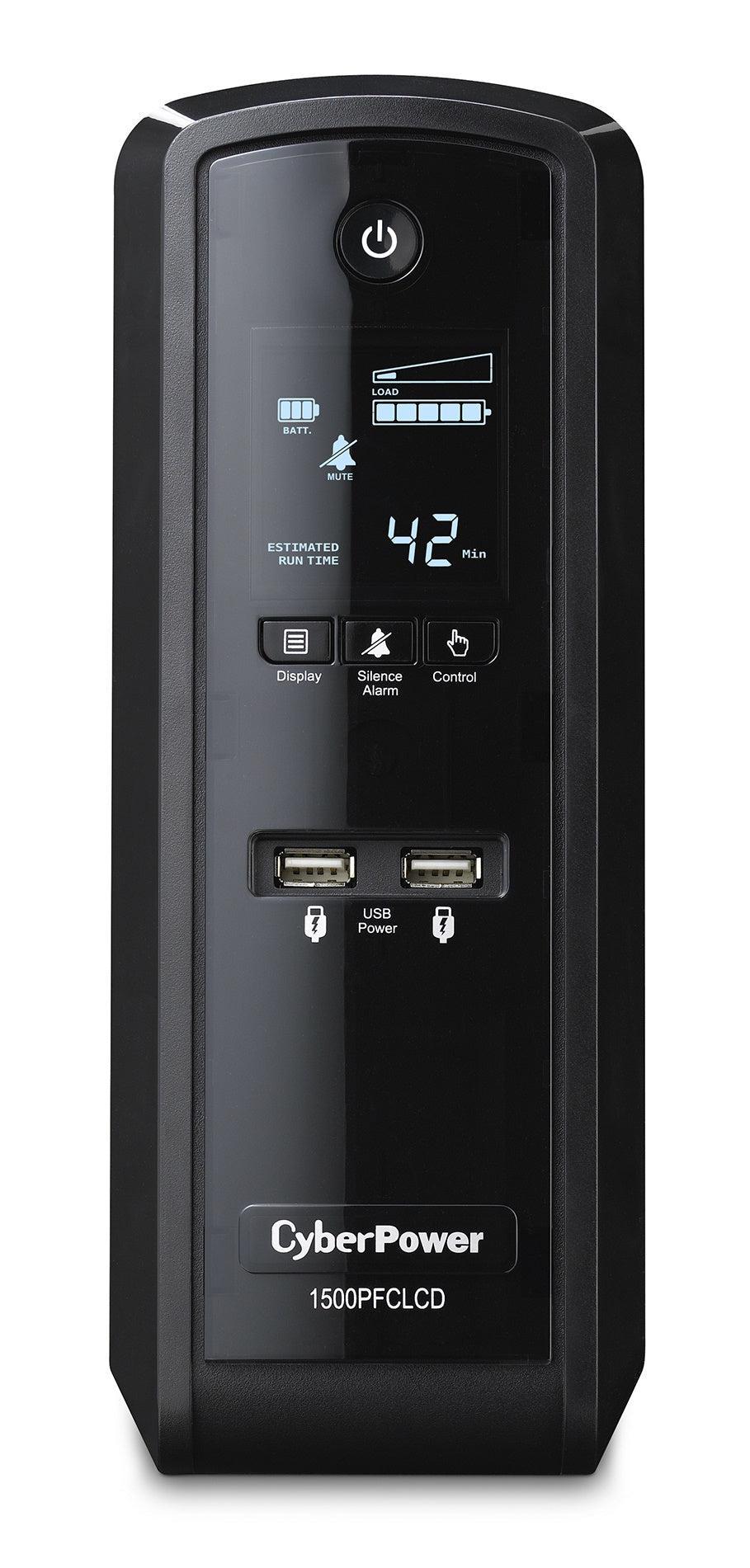Cyberpower Cp1500Pfclcd Uninterruptible Power Supply (Ups) Line-Interactive 1.5 Kva 900 W 10 Ac Outlet(S)