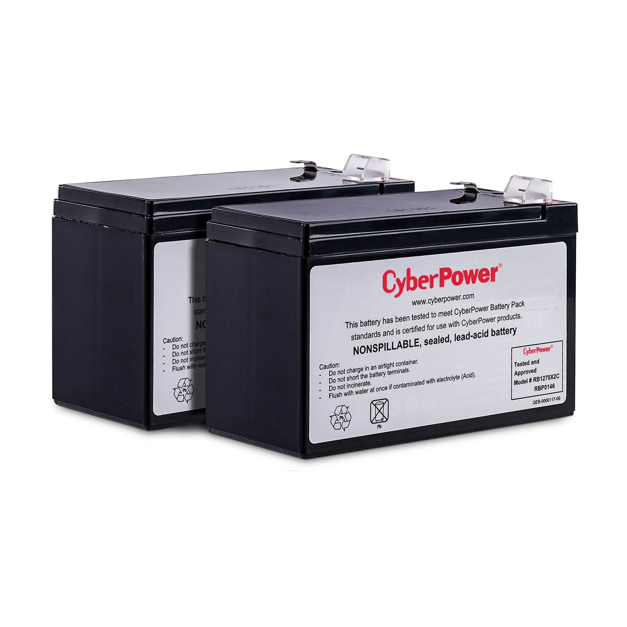 Cyberpower Rb1270X2C Ups Battery Sealed Lead Acid (Vrla) 12 V 7 Ah