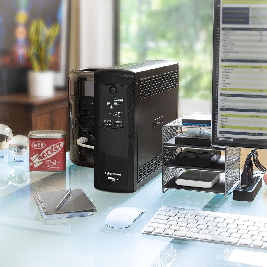 Cyberpower Cp1500Avrlcd Uninterruptible Power Supply (Ups) Line-Interactive 1.5 Kva 900 W