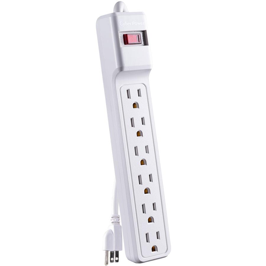 Cyberpower Csb606W Surge Protector White 6 Ac Outlet(S) 125 V 2 M