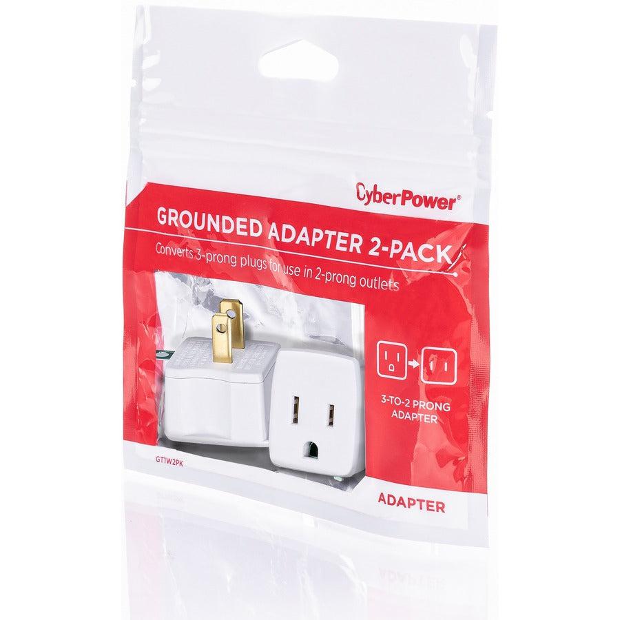 Cyberpower Gt1W2Pk Power Plug Adapter Nema 5-15P Nema 5-15R White