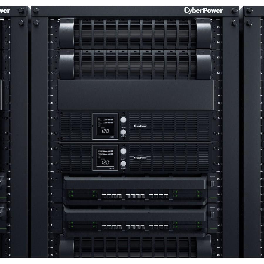 Cyberpower Or2200Lcdrt2U Uninterruptible Power Supply (Ups) Line-Interactive 2 Kva 1320 W 8 Ac Outlet(S)