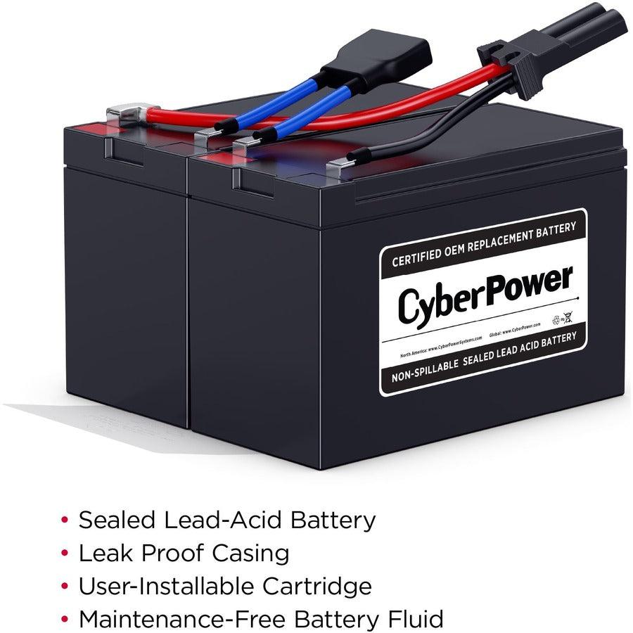 Cyberpower Rb1270X2B Ups Battery Sealed Lead Acid (Vrla) 12 V 7 Ah