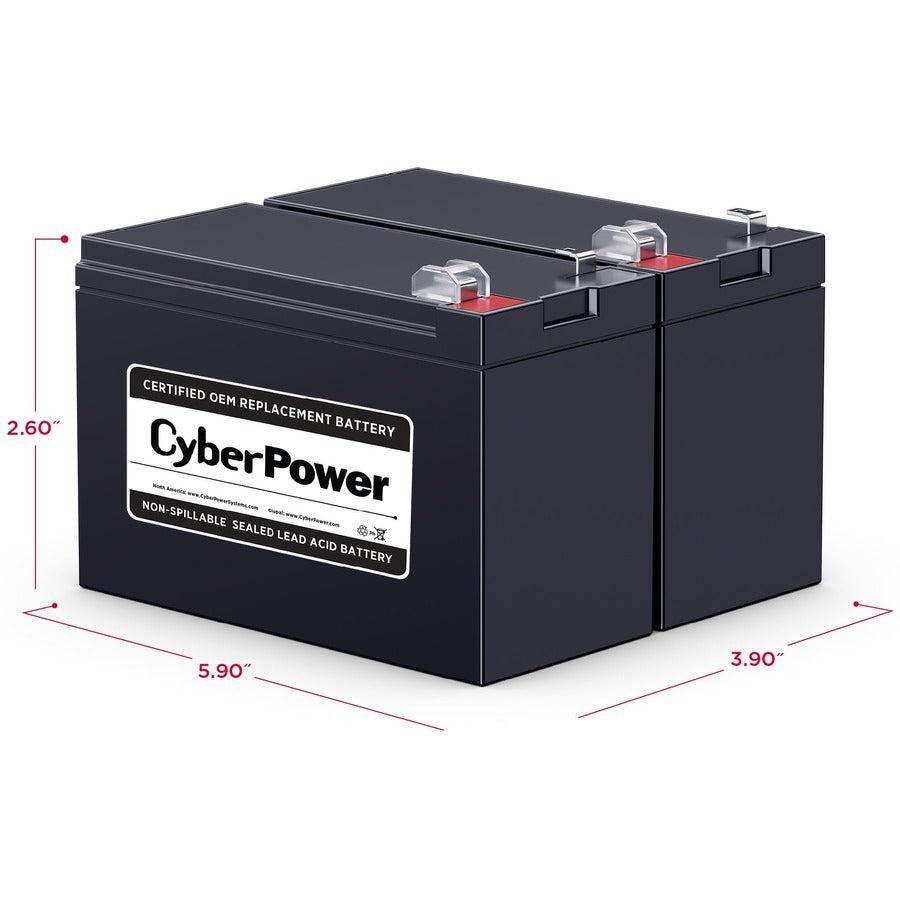 Cyberpower Rb1270X2C Ups Battery Sealed Lead Acid (Vrla) 12 V 7 Ah