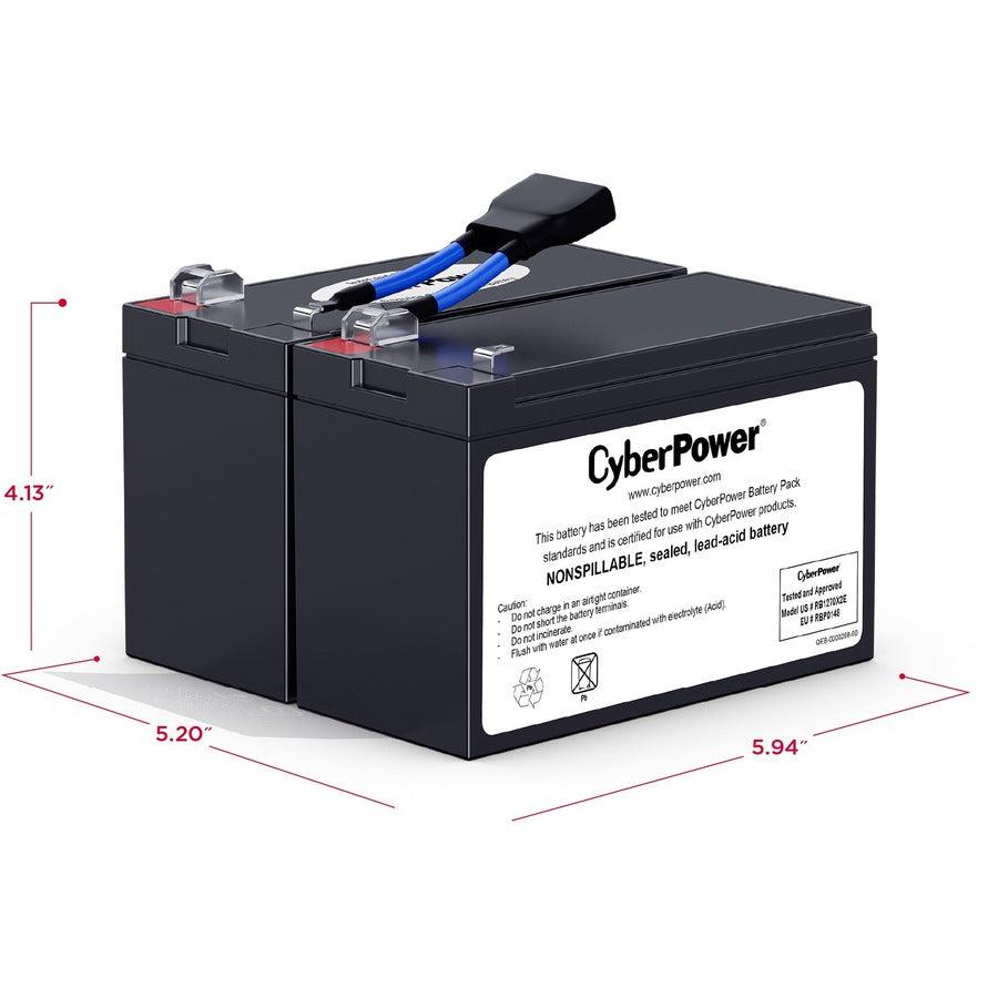 Cyberpower Rb1270X2E Ups Battery Sealed Lead Acid (Vrla) 12 V 7 Ah