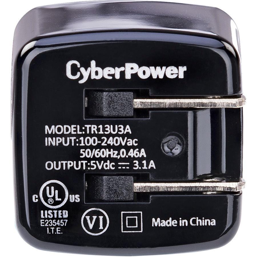 Cyberpower Tr13U3A Mobile Device Charger Black Indoor