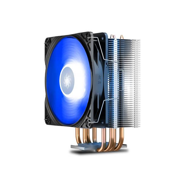 Deepcool Ggammaxx 400 V2 Blue Cpu Cooler 4 Heatpipes 120Mm Pwm Fan With Blue Led Universal Socket Solution