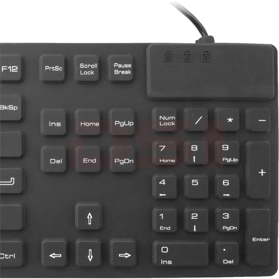 DSI WATERPROOF IP68 INDUSTRIAL USB KEYBOARD WITH NUMBER PAD KB-JH-IKB105