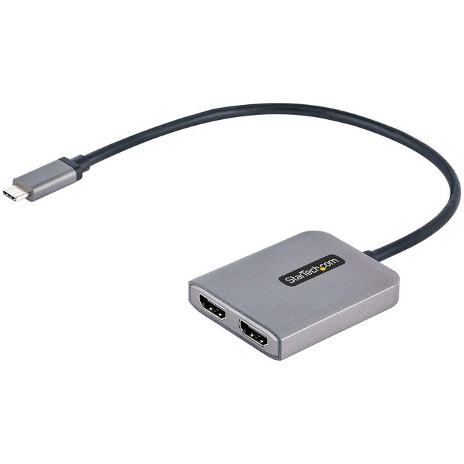 Dual Hdmi Mst Hub 4K 60Hz,Usb-C Multi-Monitor Adapter