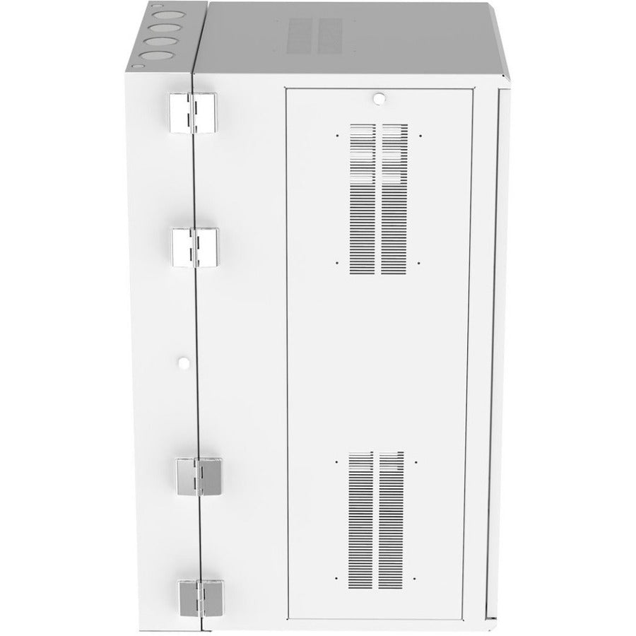 Data Center Server Rack - PanZone 26RU Wall Mount Cabinet with Windowed Door | TechSoft PZWMC2630WH