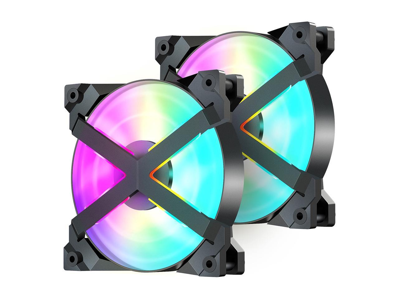 Deepcool Castle 240Ex Rgb Aio Liquid Cpu Cooler, Anti-Leak Technology, Two Mf120Gt A-Rgb Pwm Fans,