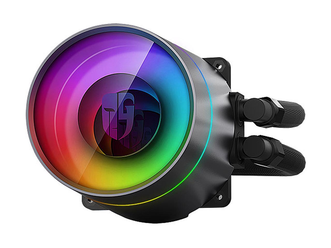 Deepcool Castle 360Ex Rgb Aio Liquid Cpu Cooler, Anti-Leak Technology, Three Mf120Gt A-Rgb Pwm Fans,