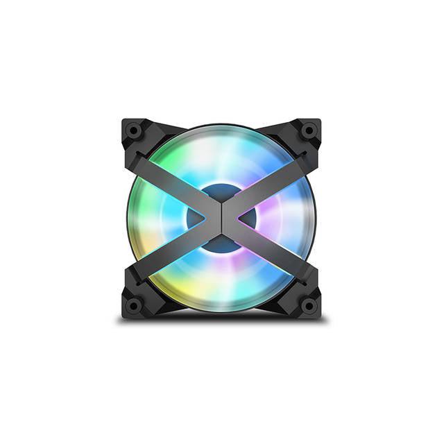 Deepcool Mf120 Gt A-Rgb X-Frame, 5V 3-Pin Motherboard Connector, Included 4-Port Pwm Fan Hub, 6-Port Rgb Hub And Wire Controller, 3 Fan Pack