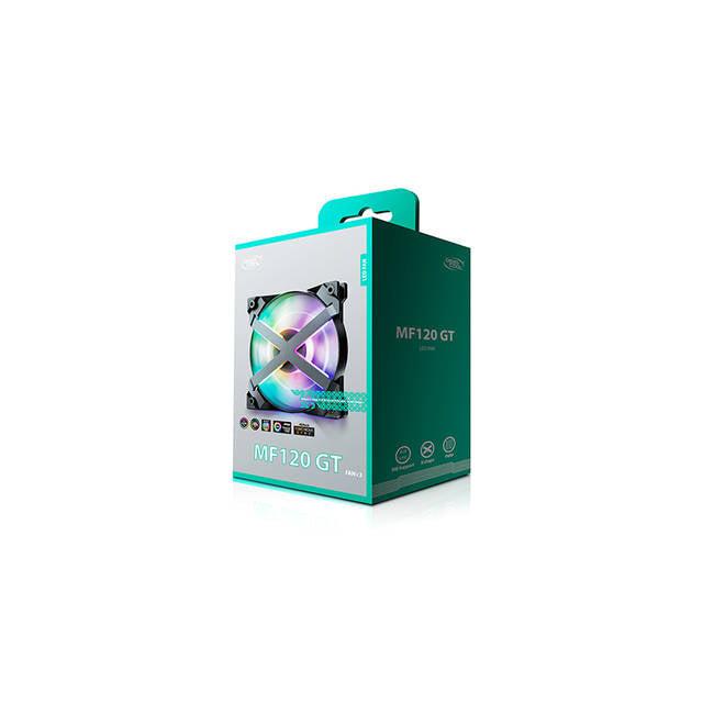 Deepcool Mf120 Gt A-Rgb X-Frame, 5V 3-Pin Motherboard Connector, Included 4-Port Pwm Fan Hub, 6-Port Rgb Hub And Wire Controller, 3 Fan Pack